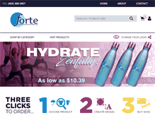 Tablet Screenshot of fortepromos.com